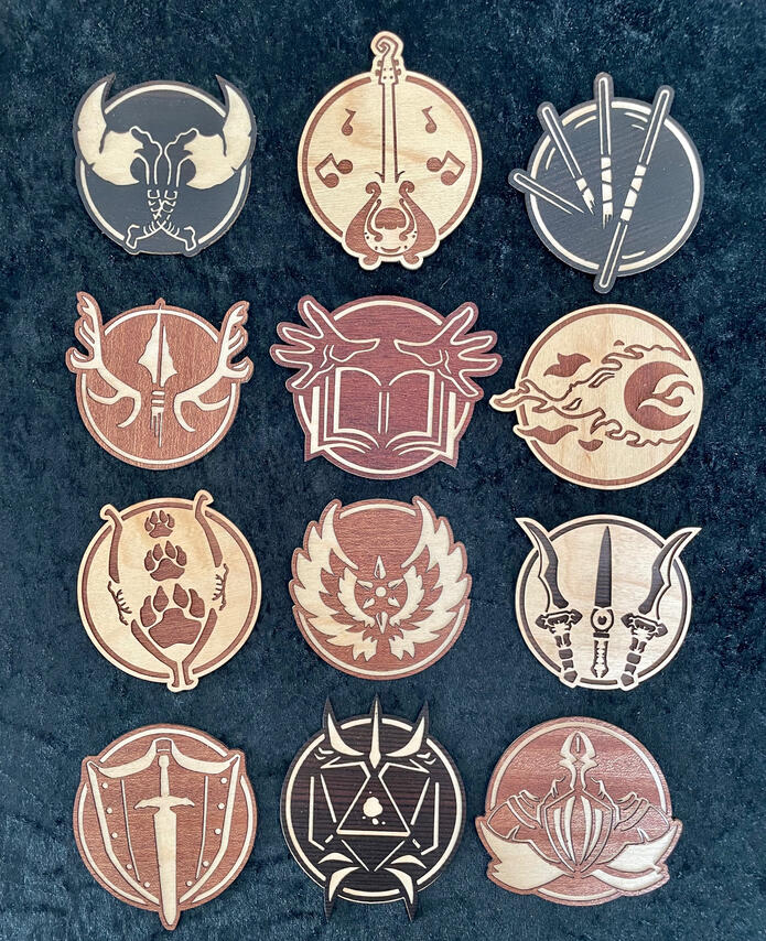 So many DnD Class Symbols!